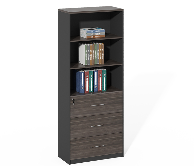 Customized Size Cheap Price new product dark wooden 3 drawer storage file cabinet