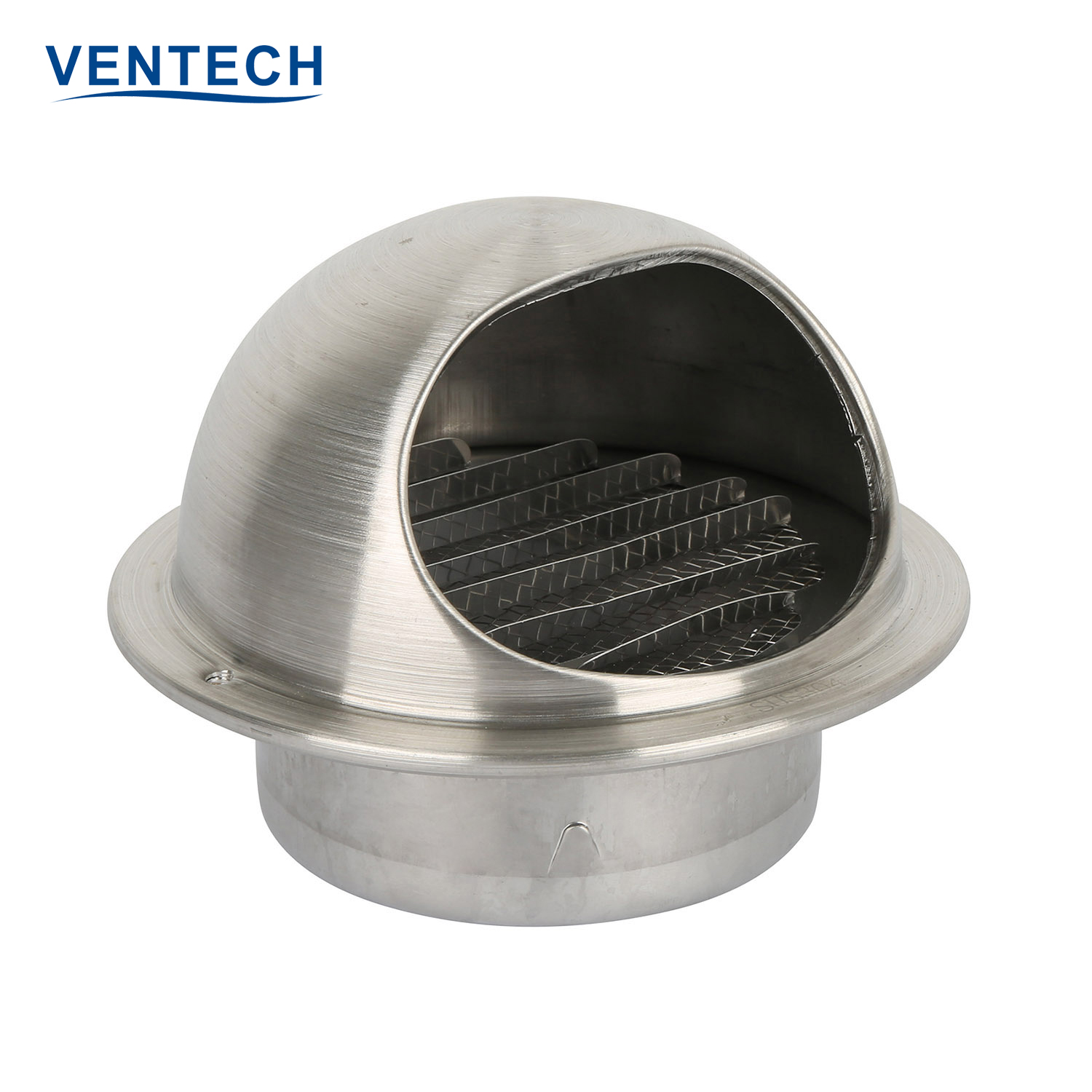 Hvac outside wall mounted air vents cap round ball weather louver