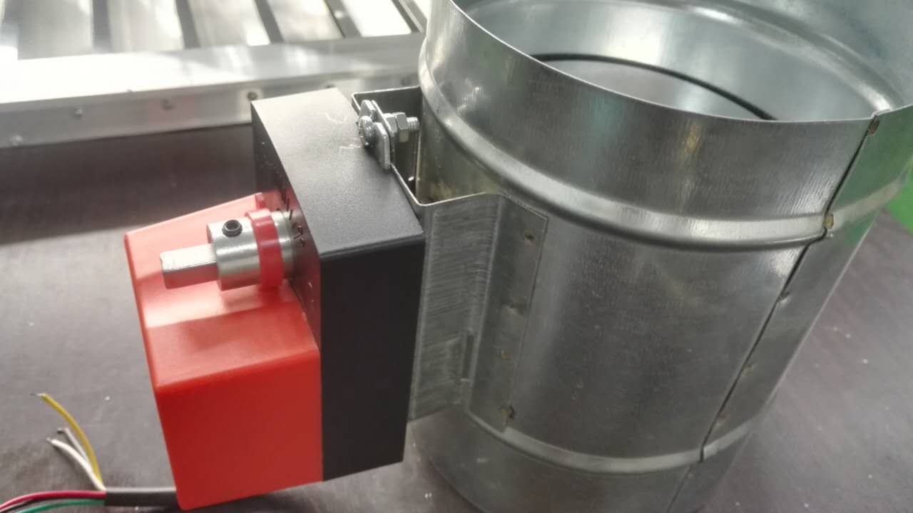 Motorized Galvanized Iron Round Air Control Damper  Volume Control Damper
