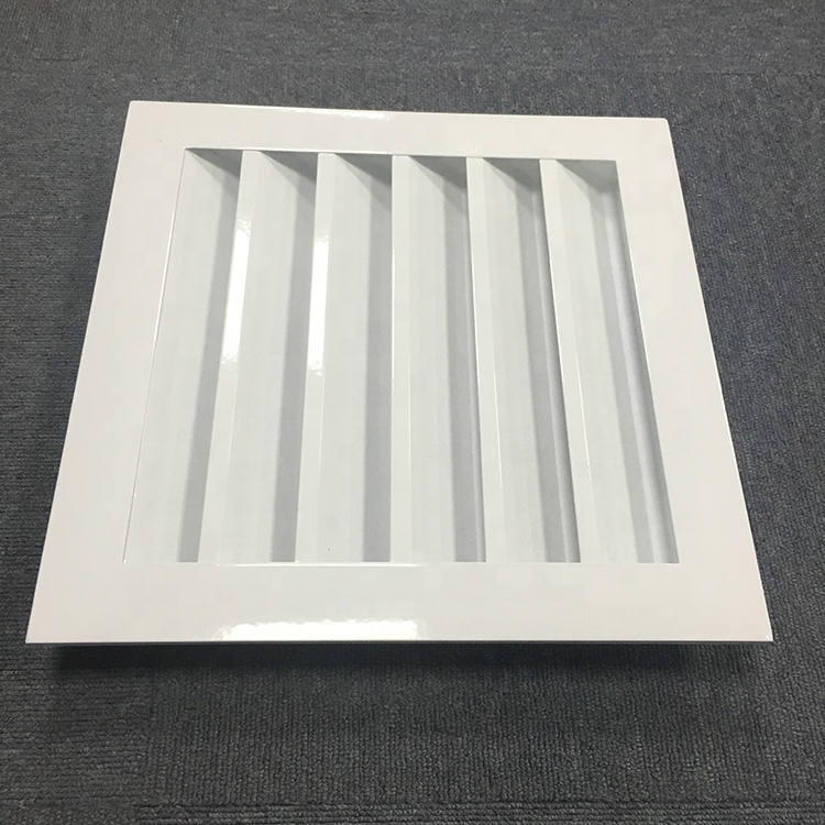 Aluminum Outside Wall Air Louver White Powder Coating Weather Louvers