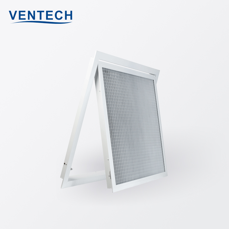 HVAC System Removable Egg Crate Aluminum  Return Air Grille with Filter