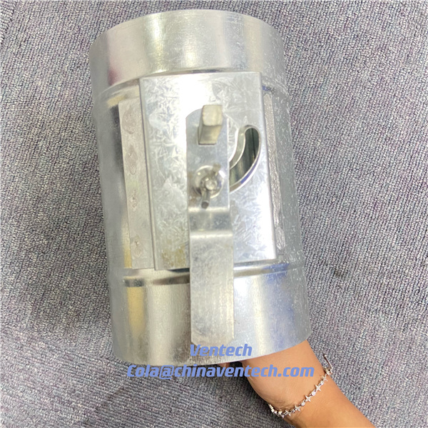 Motorized Galvanized Iron Round Air Control Damper  Volume Control Damper