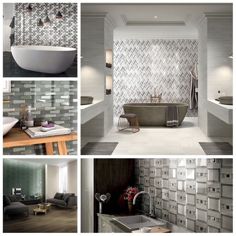 China Made White Hexagon Marble Glass Mosaic Tiles