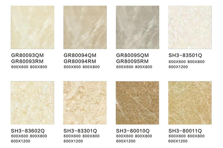 Bathroom Ceramic House Floor Wall Tile Designs 600x600mm Polished Glazed Porcelain Grey Marble Tiles