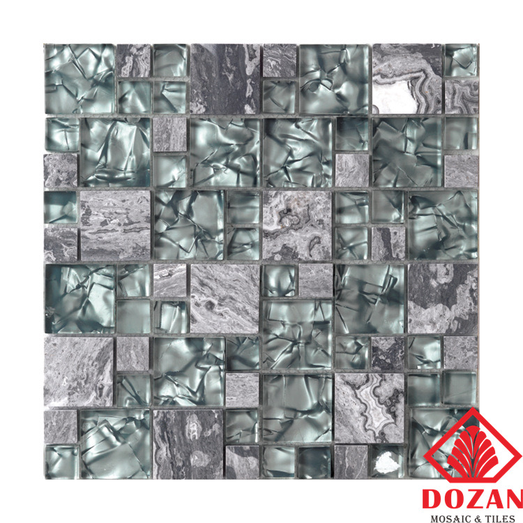 Cheap Price Top Selling Factory TV Wall Glass Tile Mosaic