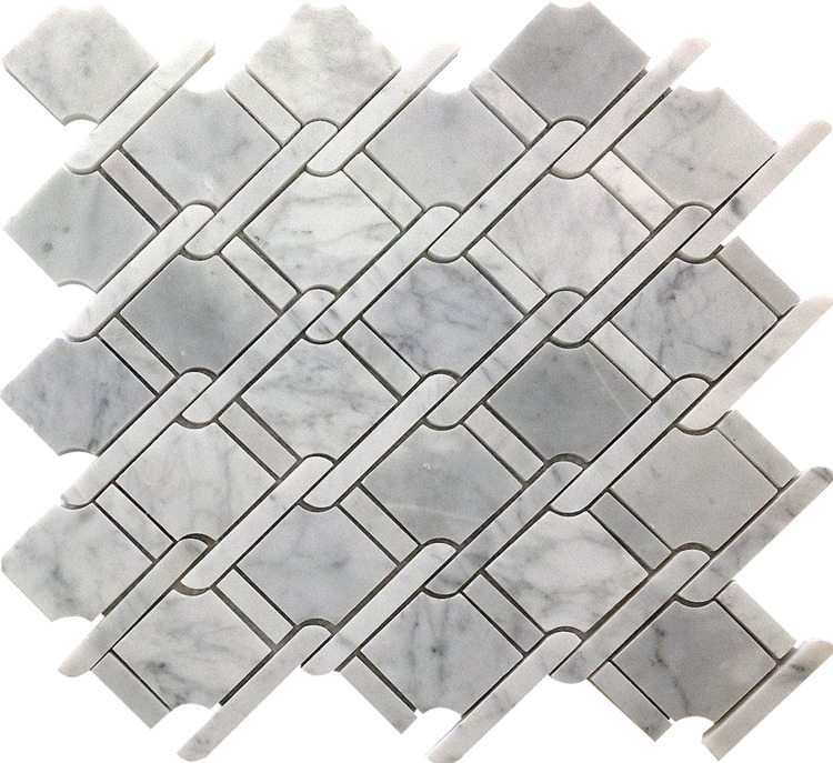 Grey Diamond tiles marble mosaic