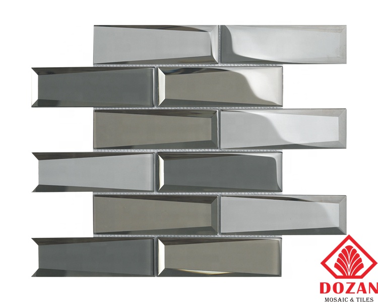3d glass mosaic tiles Brick Look Factory Direct Sale mixed colour glass tile mosaic