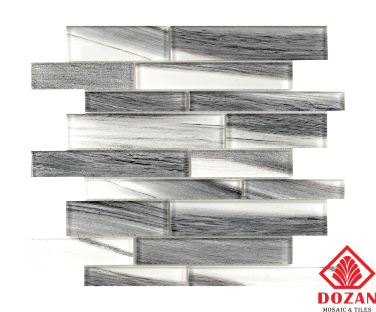 Hot Sale Stripe Mirror Tile Art Mosaic