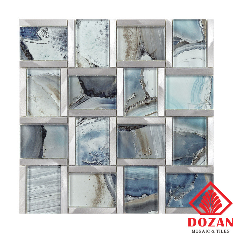 China Suppliers Shopping Malls High standar Popular Stone Glass Tile Mosaic