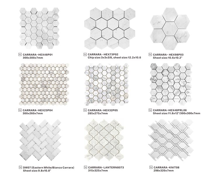 Simplicity Style Brown Fish Scale Marble Marble Backsplash Mosaic Tiles