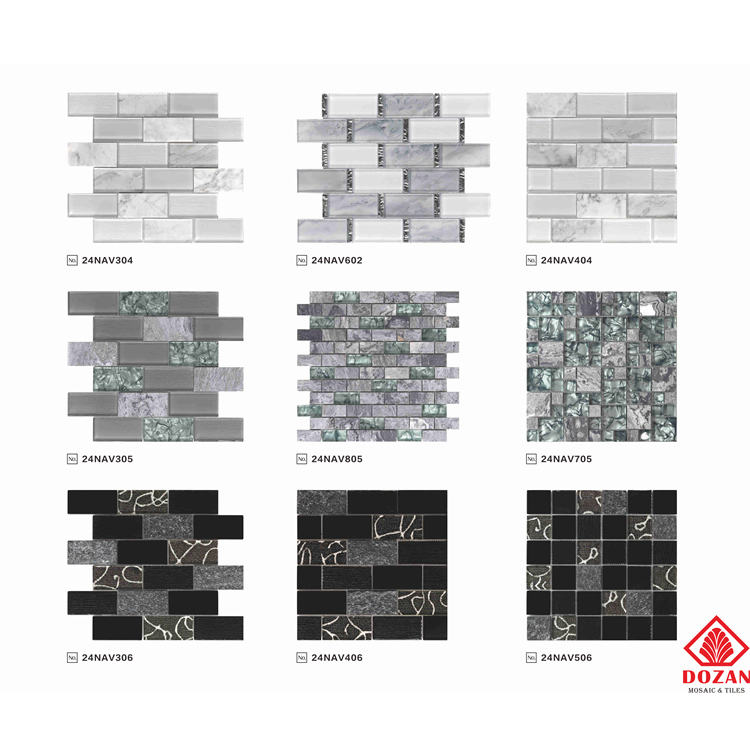 Cheap Price Top Selling Factory TV Wall Glass Tile Mosaic