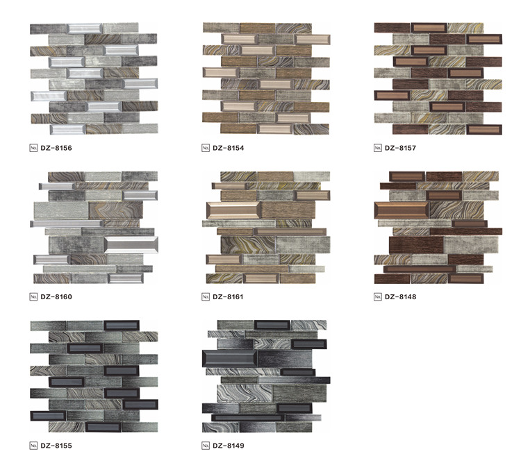 Direct Selling Washroom Wall 3D Mirror Glass Mosaic