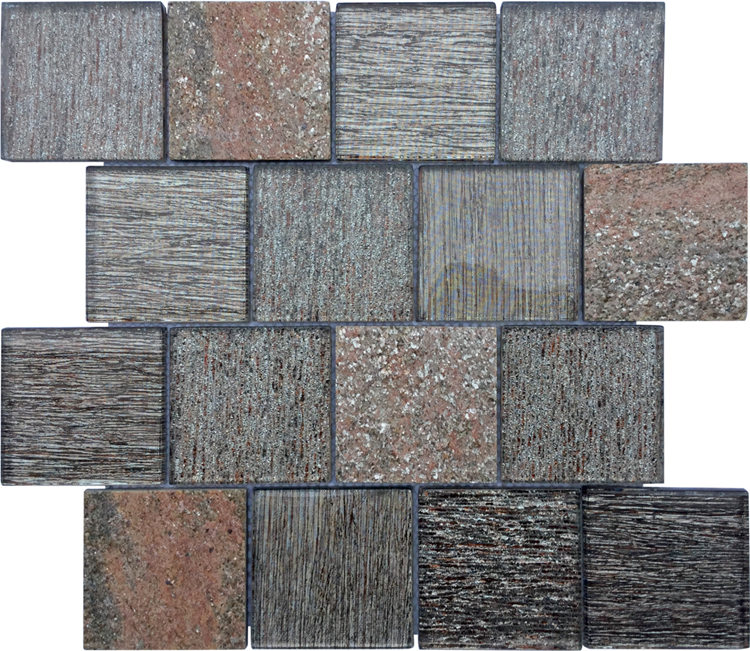 Discount Wholesale Stone Colors Mirror Tile Glass Mosaic