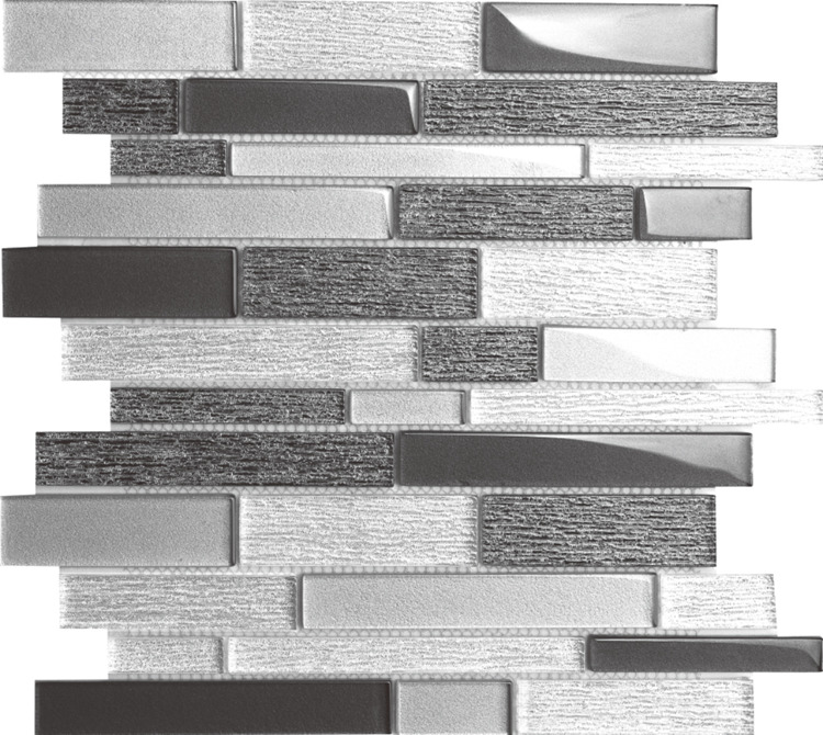 Modern Room Canada Black and White Glass Mosaic