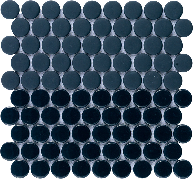 Supplier the deep blue recycled glass mosaic