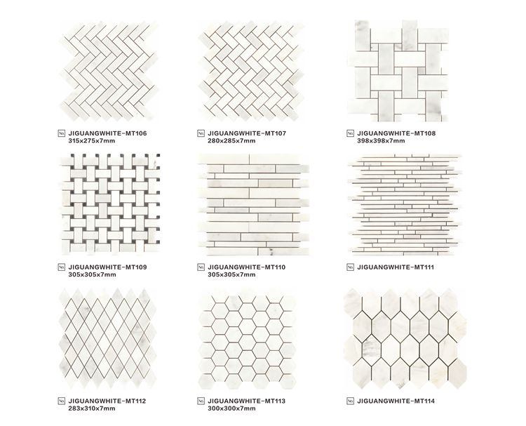 Simplicity Style Brown Fish Scale Marble Marble Backsplash Mosaic Tiles