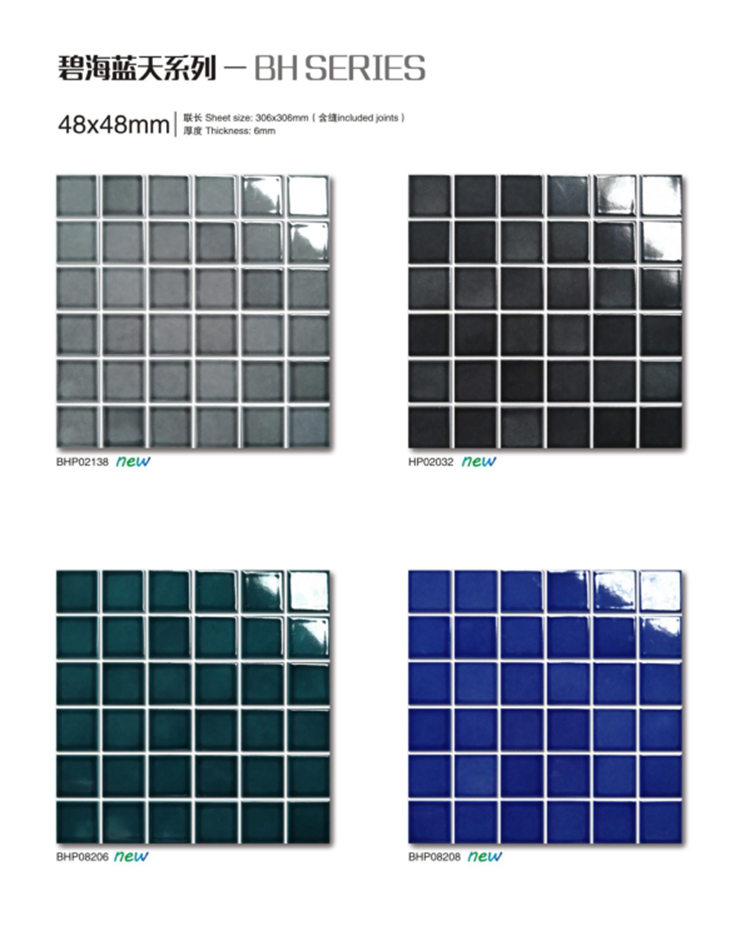 Discount Wholesale Light blue pool tiles
