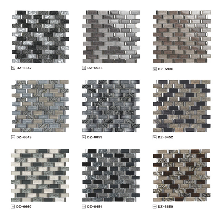 Supplier 12"x12.2" Strip Tile Backsplash Mosaic