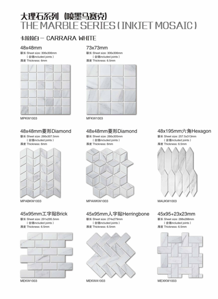 Wholesale Penny Round porcelain mosaic
