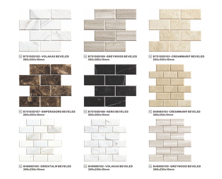 polished marble wall tile stone mosaic