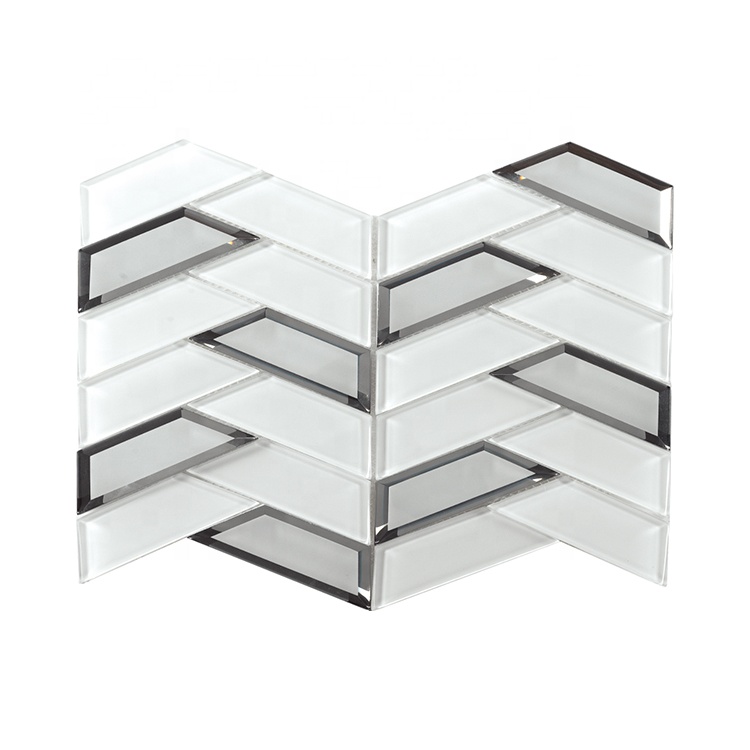 Foshan New Design Indoor Decoration Square 300*300 Glossy Wall Mosaic Glass Tile