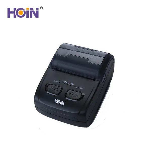 HOIN - Impresora de recibos móvil de 2 pulgadas USB BT Mini impresora  portátil pequeña HOP-H200