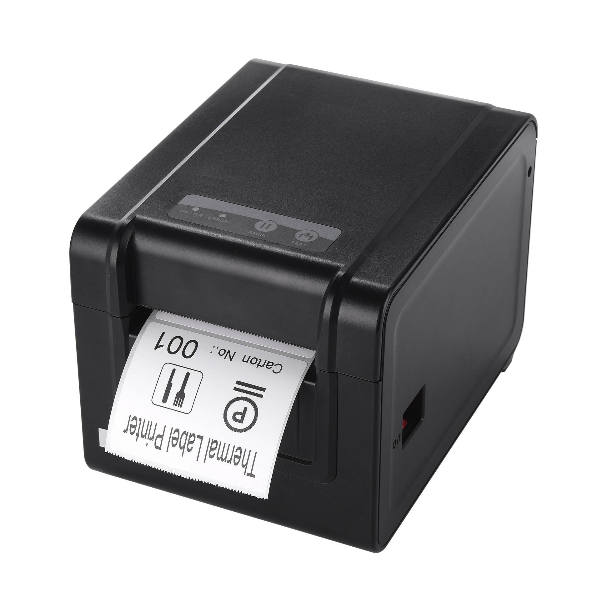 Étiquette de code à barres Imprimante thermique Imprimante d'étiquettes  20mm à 80mm Thermal Receipt Et Label Printer