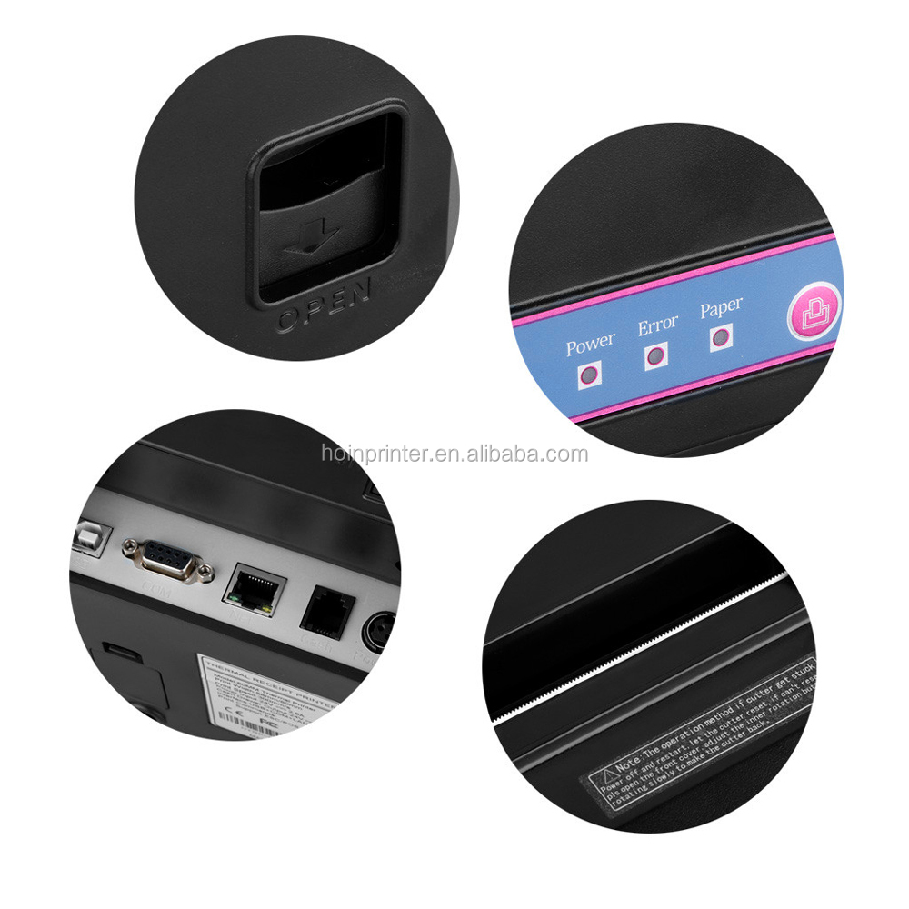 HOIN HOPE801 300mm/S RS232 LAN USB Printer With BIS Thermal Receipt