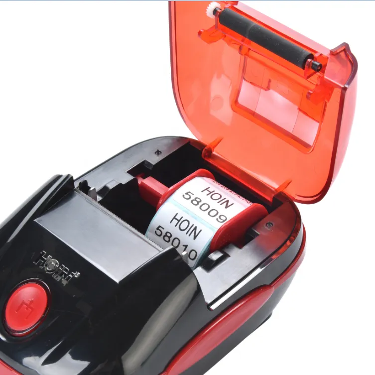 HOIN - mini stampante termica mobile per etichette di fabbrica per adesivo  con codice a barre LOGO spedizione Stampante per codici a barre con  etichette termiche da 58 mm