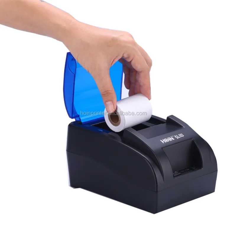 Imprimante thermique 58 mm Bisofice Bluetooth et USB mini sans fil