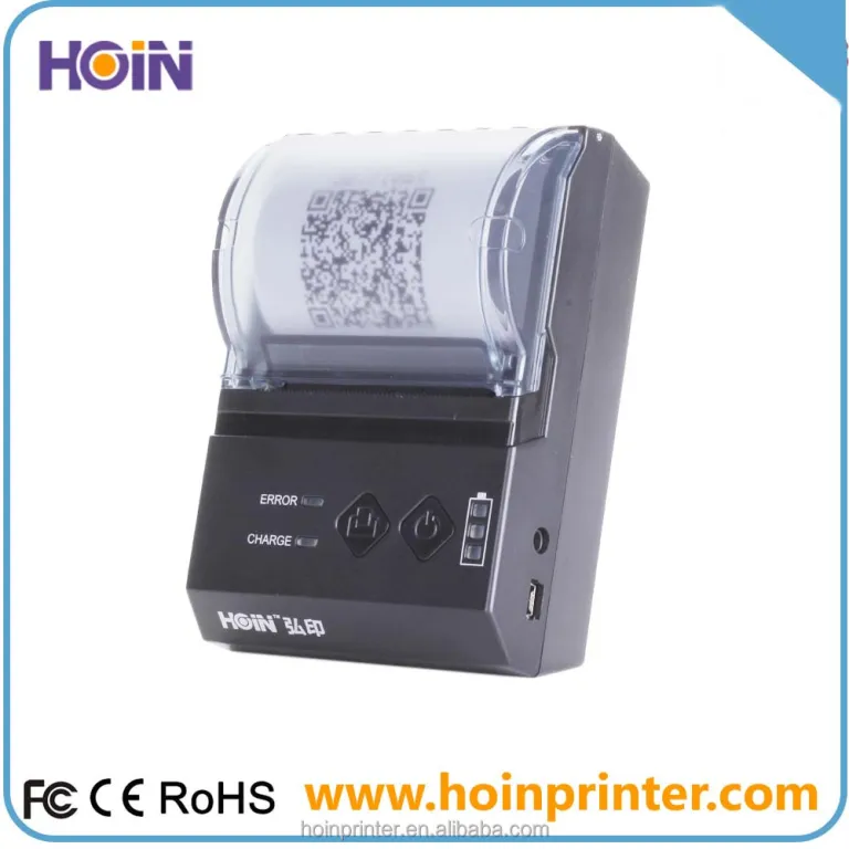 HOIN - Hoin Nouvelle imprimante thermique HOP-H200 avec Wrap USB BT Wifi  Interface 58mm imprimante thermique