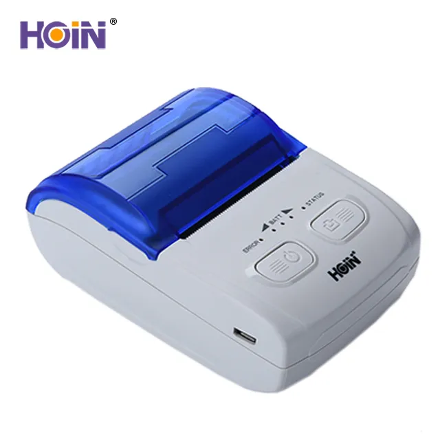HOIN - Stampante termica portatile mini usb+bt da 58 mm con