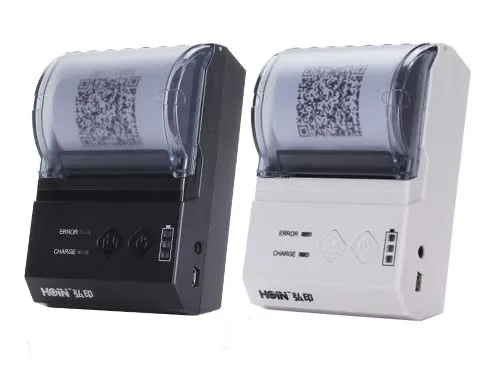 HOIN - Stampante per ricevute POS BT USB 80mm Stampante portatile portatile  Mini 80mm Stampante termica portatile