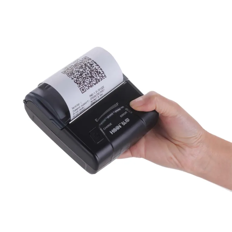 Imprimante thermique à code-barres 80 mm imprimante portable sans