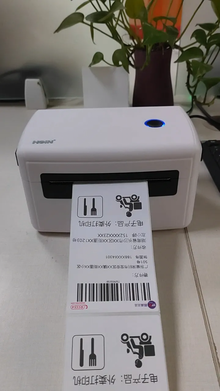 Mini imprimante d'étiquettes portable en forme de chat, impression