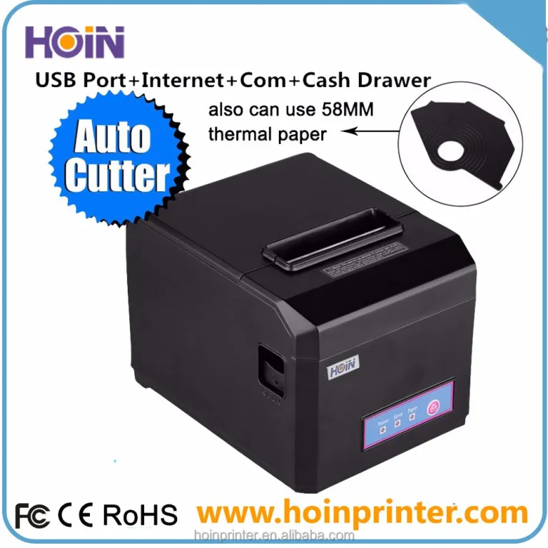 Impresora térmica HOIN POS Impresora térmica de recibos de 80 mm