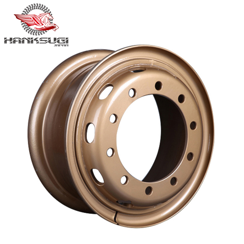 Hanksugi bus tubeless steel wheel rim and truck steel wheel rim 19