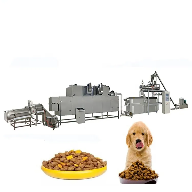 Máquina de alimentos secos para mascotas con línea de extrusión de croquetas  para perros de China con fabricantes, proveedores, fábrica de SIemens PLC -  Darin