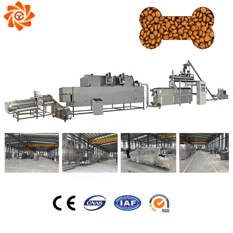 Ligne de production de fabrication d'aliments pour animaux de compagnie la  plus vendue Machine de