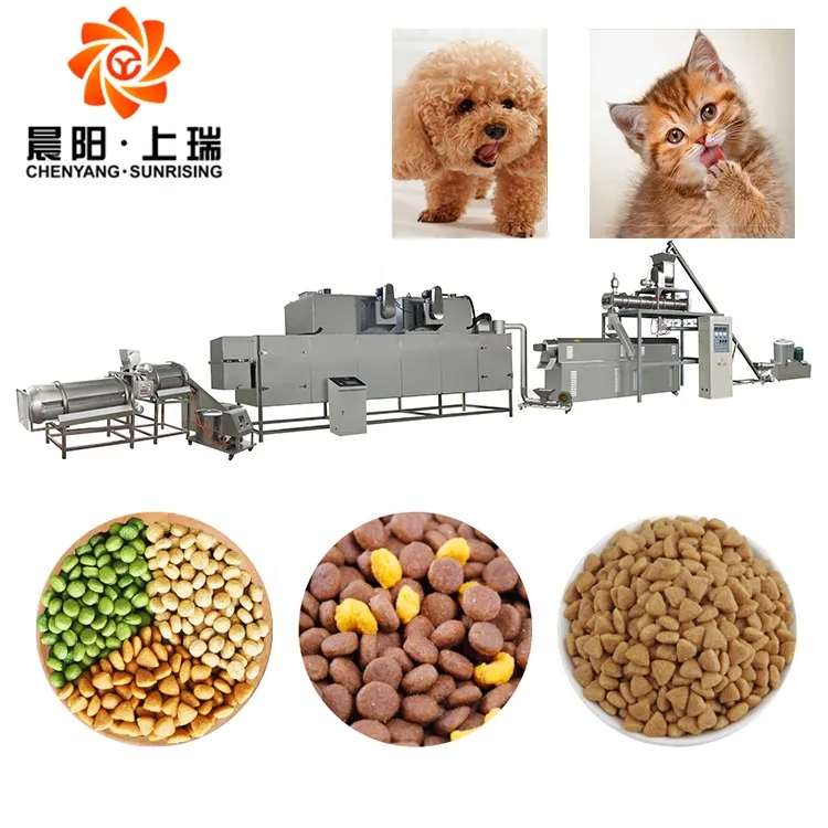 chenyang - máquina de fabricación de alimentos secos para perros línea de  producción de alimentos para mascotas