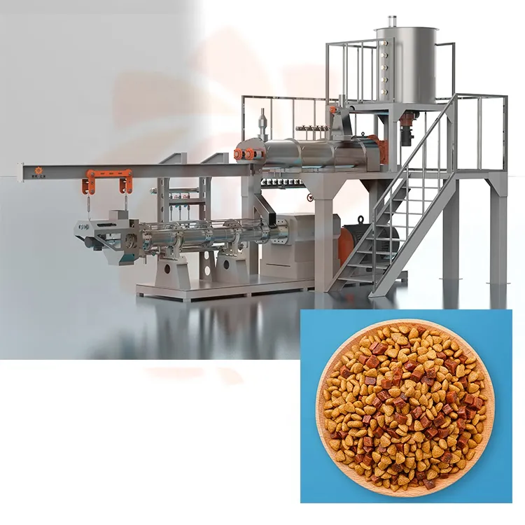 Chenyang - Equipo de producción de croquetas secas pequeñas de acero  inoxidable Máquina para hacer alimentos para perros y gatos Línea de  producción de alimentos para mascotas
