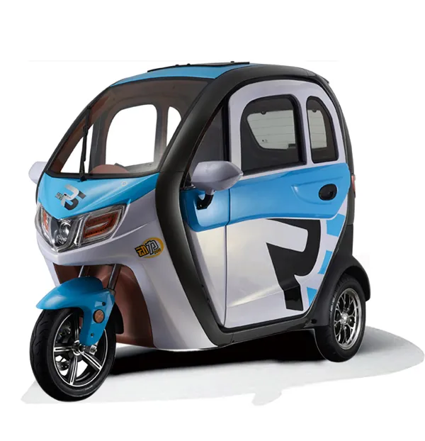 EBU-2022, gran oferta, nuevo, barato, completamente cerrado, convertible,  gran espacio, triciclos eléctricos para adultos, triciclo