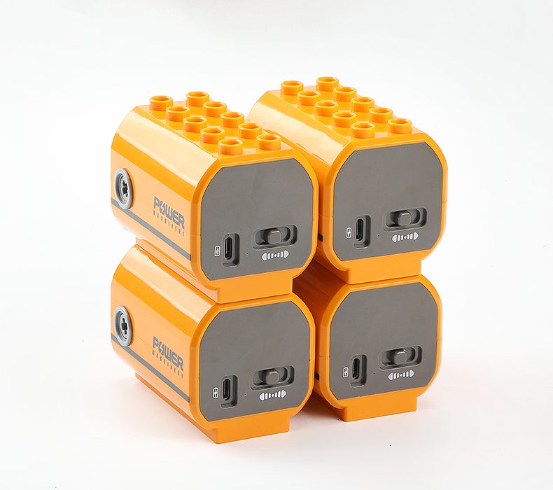 FEELO FEELO Building Blocks Electric Motor Mechanical Gear Building