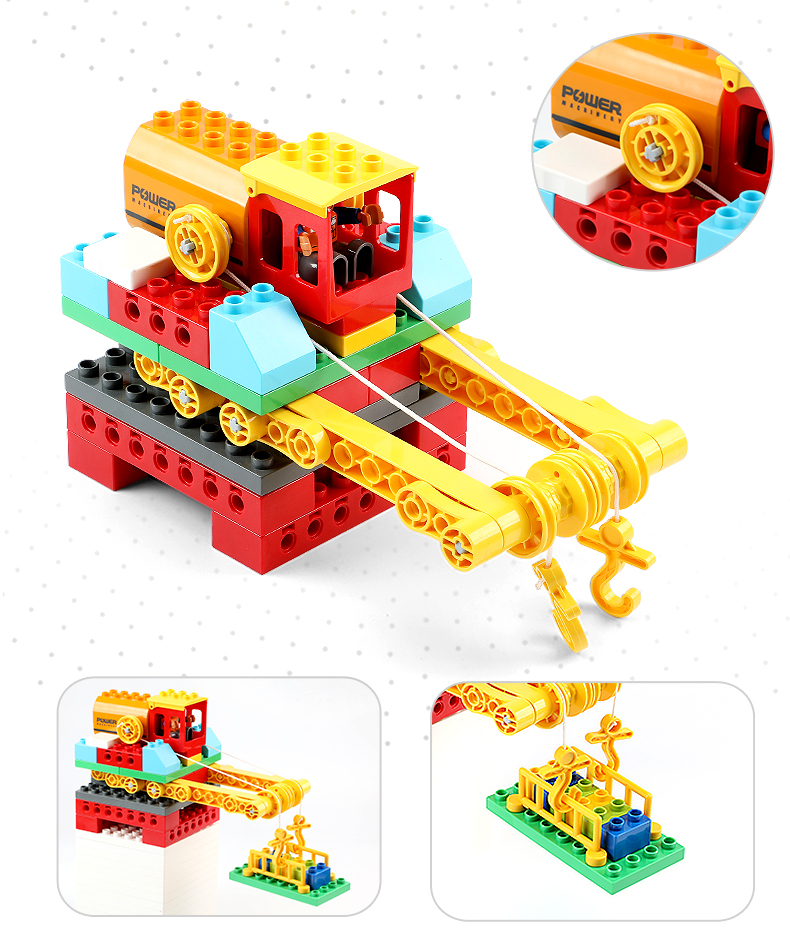 FEELO FEELO Building Blocks Electric Motor Mechanical Gear Building