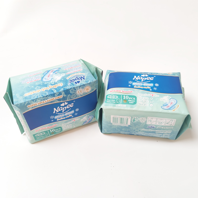 China factory soft comfortable cold disposable sanitary pads napkins