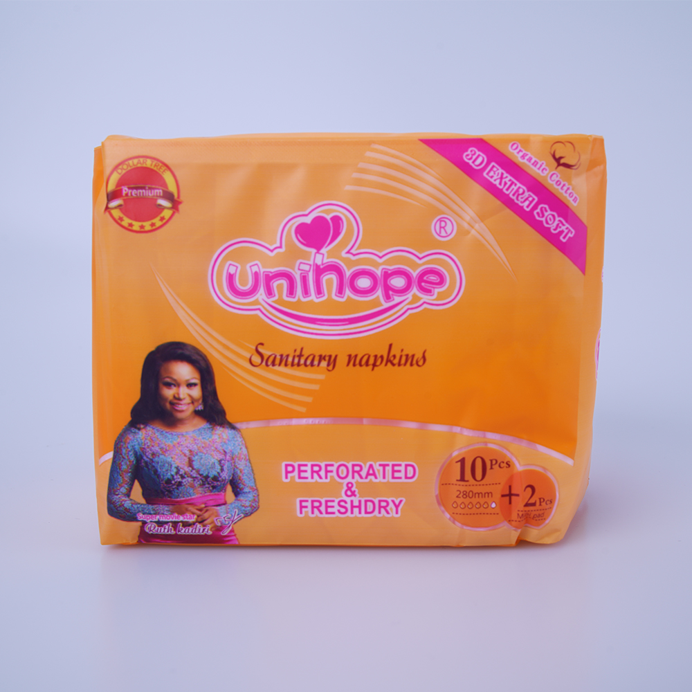 Unihope brand for women care Factory of sanitary napkin from Quanzhou