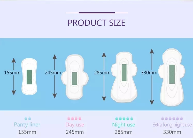 China's Factory of sanitary napkin with good quality in stock