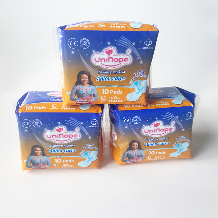 Unihope brand for new design package cheap price sanitary pads from Quanzhou sanitary pads in stock