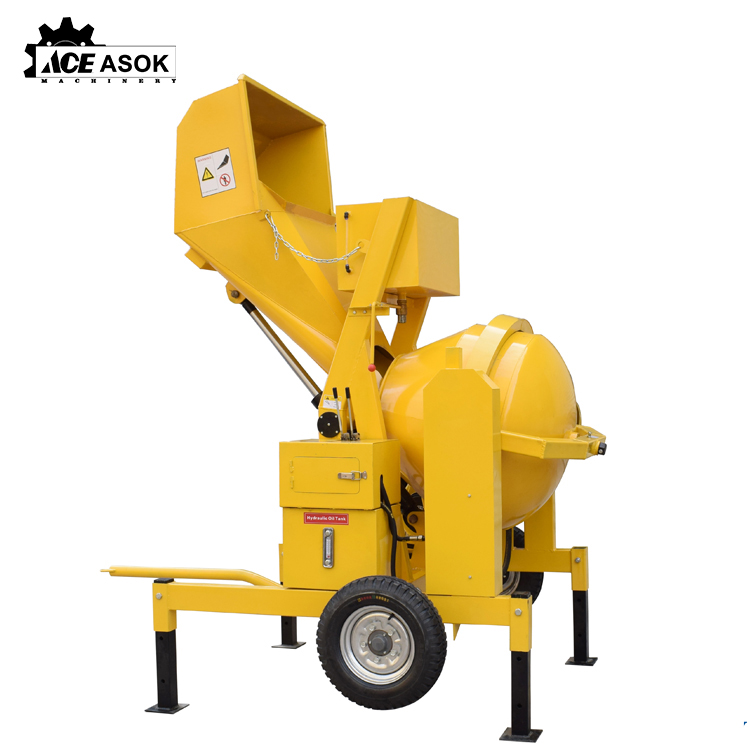 Italy type 1:1 Concrete Mixer machine Betoniera with Hydraulic Tipping Hopper China manufacture