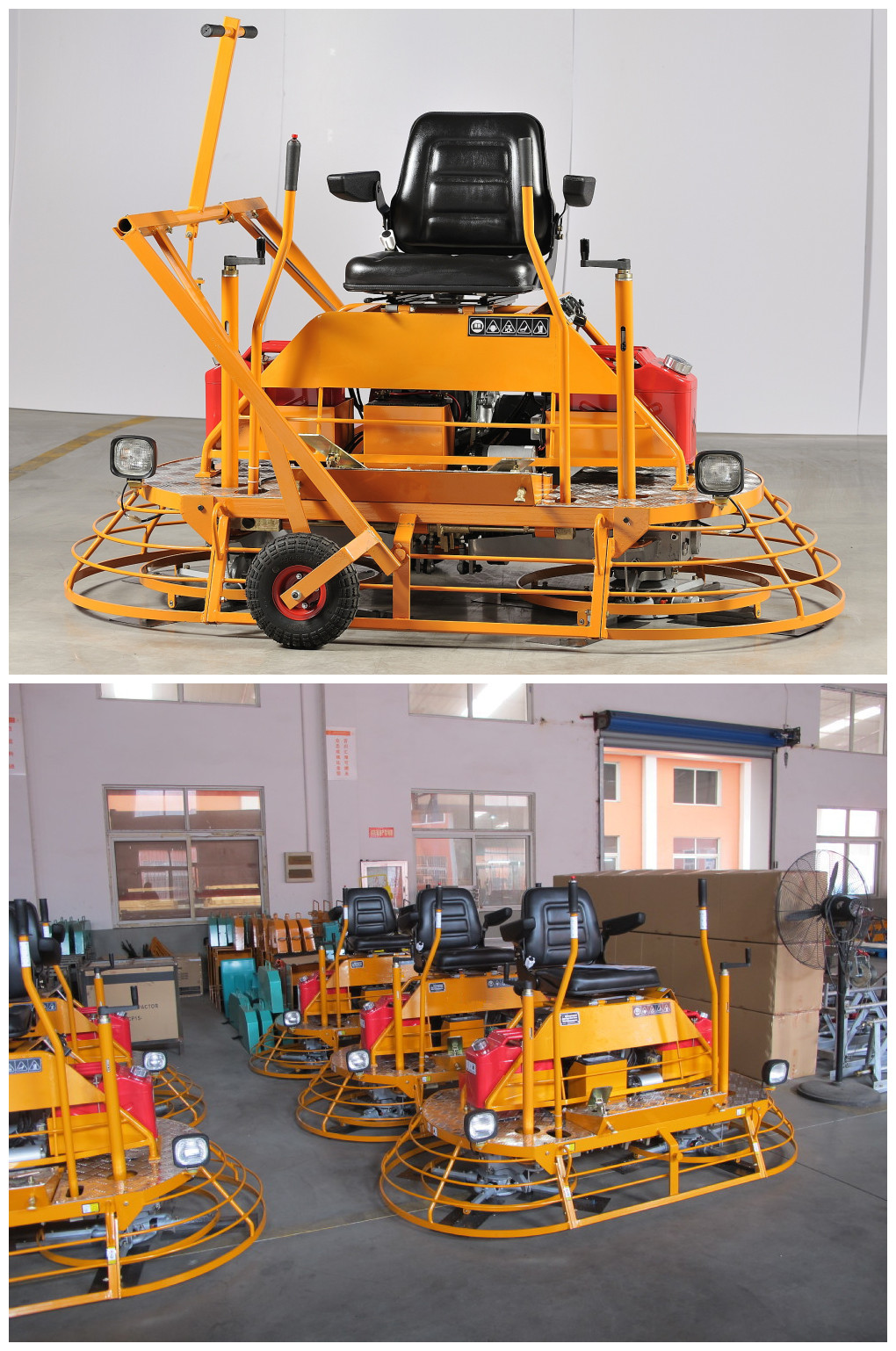 Concrete machinery  ride on power trowel factory